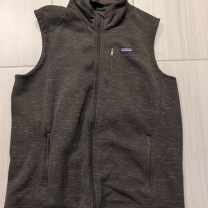 Patagonia Dark Brown/Gray Fleece Vest for Men